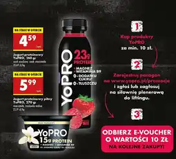 Biedronka Jogurt truskawka-malina Danone yopro oferta
