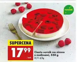 Biedronka Ciastko sernik na zimno z malinami oferta