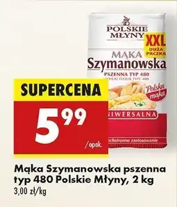 Biedronka Mąka szymanowska uniwersalna Polskie młyny oferta