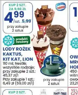 Stokrotka Lody Rożek Kaktus, Kit Kat, Lion oferta