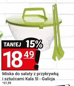 Hitpol Miska do sałaty z przykrywką i sztućcami Kala - Galicja oferta