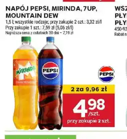 Stokrotka Napój Pepsi, Mirinda, 7up, Mountain Dew oferta