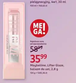Rossmann Maybelline, Lifter Glaze, balsam do ust oferta