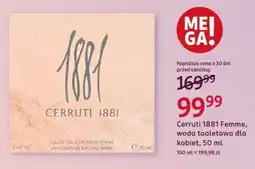 Rossmann Cerruti 1881 Femme, woda toaletowa dla kobiet oferta