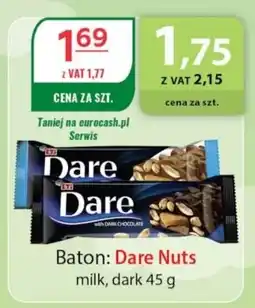 Eurocash Baton: Dare Nuts milk, dark oferta