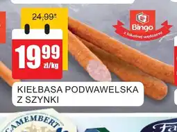 Bingo Kiełbasa Podwawelska z szynki oferta