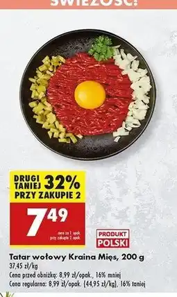 Biedronka Tatar wołowy Kraina Mięs oferta