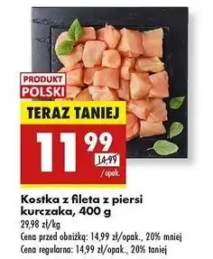 Biedronka Kostka z fileta piersi kurczaka oferta