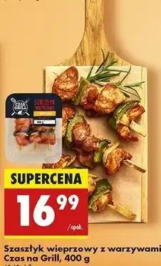 Biedronka Szaszłyk wieprzowy z warzywami Czas Na Grill oferta