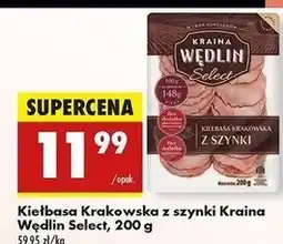 Biedronka Kiełbasa krakowska z szynki Kraina Wędlin Select oferta