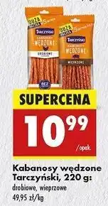 Biedronka Kabanosy wędzone wieprzowe Tarczyński oferta