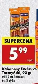 Biedronka Kabanosy bekonowe Tarczyński Exclusive oferta