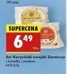 Biedronka Ser koryciński swojski z kozieradką Zarzeccy oferta