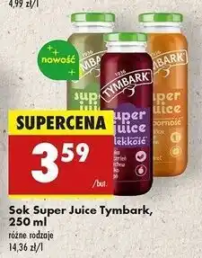 Biedronka Sok super juice lekkość Tymbark oferta