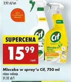 Biedronka Mleczko w sprayu original Cif Cleanboost oferta