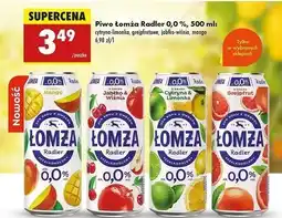 Biedronka Piwo Łomża Radler 0.0% Grejpfrut oferta