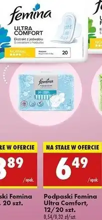 Biedronka Podpaski soft Femina Ultra oferta