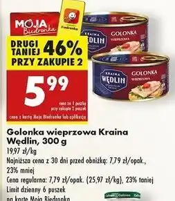 Biedronka Golonka wieprzowa Kraina Wędlin oferta