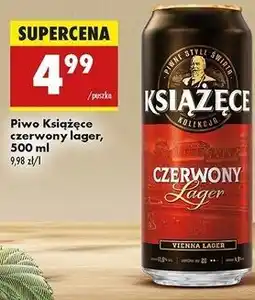 Biedronka Piwo Książęce Czerwony Lager oferta