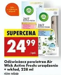 Biedronka Odświeżacz powietrza białe kwiaty jasmine Air Wick Active Fresh oferta