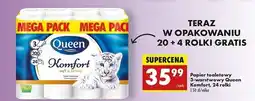 Biedronka Papier toaletowy komfort Queen oferta