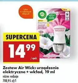 Biedronka Urządzenie + wkład księżycowa lilia otulona satyną Air Wick Electric Essential Oils oferta