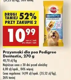 Biedronka Przysmak dla psa duże rasy Pedigree Dentastix Fresh oferta