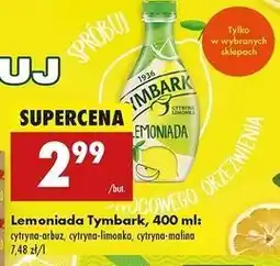 Biedronka Lemoniada cytryna i malina Tymbark oferta