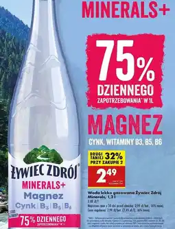 Biedronka Woda lekko gazowana Żywiec Zdrój Minerals+ oferta