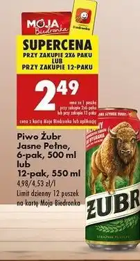 Biedronka Piwo Żubr 1768 oferta