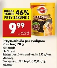 Biedronka Przysmak dla psa z jagnięciną Pedigree Ranchos oferta