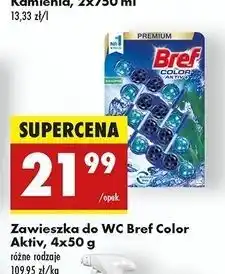 Biedronka Zawieszka do wc eukaliptus Bref Color Aktiv (Wcześniej Blue Active) oferta