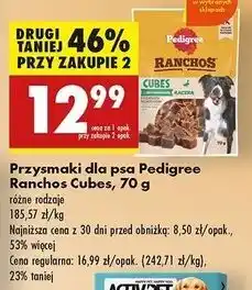Biedronka Przysmak dla psa cubes z kaczką Pedigree Ranchos oferta