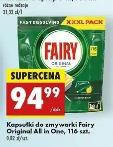 Biedronka Tabletki do zmywarki lemon Fairy All In 1 oferta