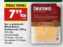 Biedronka Ser maasdamer dojrzewający Światowid oferta