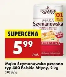 Biedronka Mąka szymanowska uniwersalna pszenna typ 480 Polskie Młyny oferta