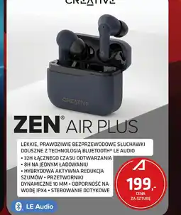 Alsen Słuchawki Creative Zen Air Plus oferta