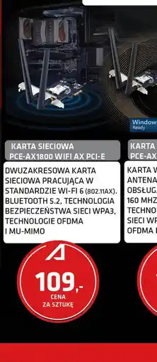 Alsen Karta sieciowa PCE-AX1800 WIFI AX PCIE oferta