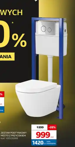 Komfort Zestaw podtynkowy Mesto z przyciskiem oferta