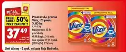 Biedronka Proszek do prania Vizir, 70 prań, 3,85 kg oferta