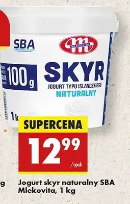 Biedronka Jogurt skyr naturalny SBA Mlekovita, 1 kg oferta