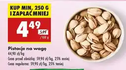 Biedronka Pistacje na wagę oferta