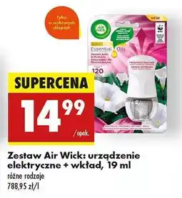Biedronka Zestaw Air Wick: urządzenie elektryczne + wkład, 19 ml oferta