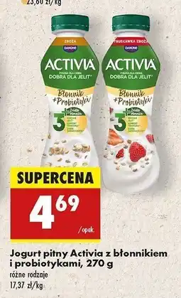 Biedronka Jogurt zboża błonnik + probiotyki Danone activia oferta