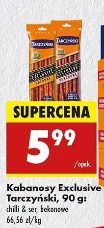 Biedronka Kabanosy cheddar Tarczyński exclusive oferta