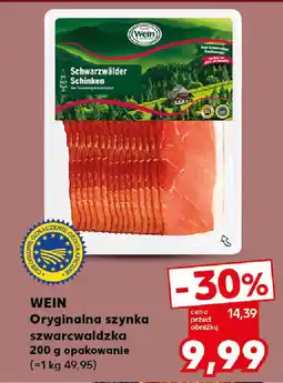 Kaufland WEIN Oryginalna szynka szwarcwaldzka oferta