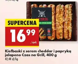 Biedronka Kiełbaski z serem cheddar i papryką jalapeno Czas na Grill, 400 g oferta