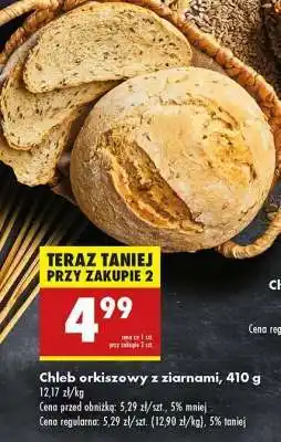 Biedronka Chleb orkiszowy z ziarnami, 410 g oferta