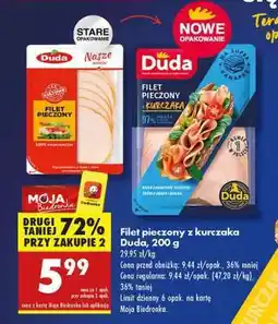 Biedronka Filet pieczony z kurczaka Duda 200 g oferta
