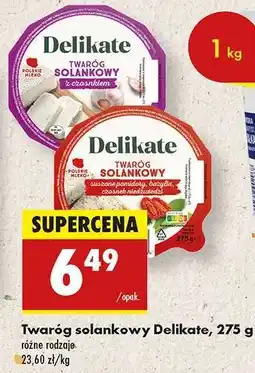 Biedronka Twaróg solankowy Delikate, 275 g oferta